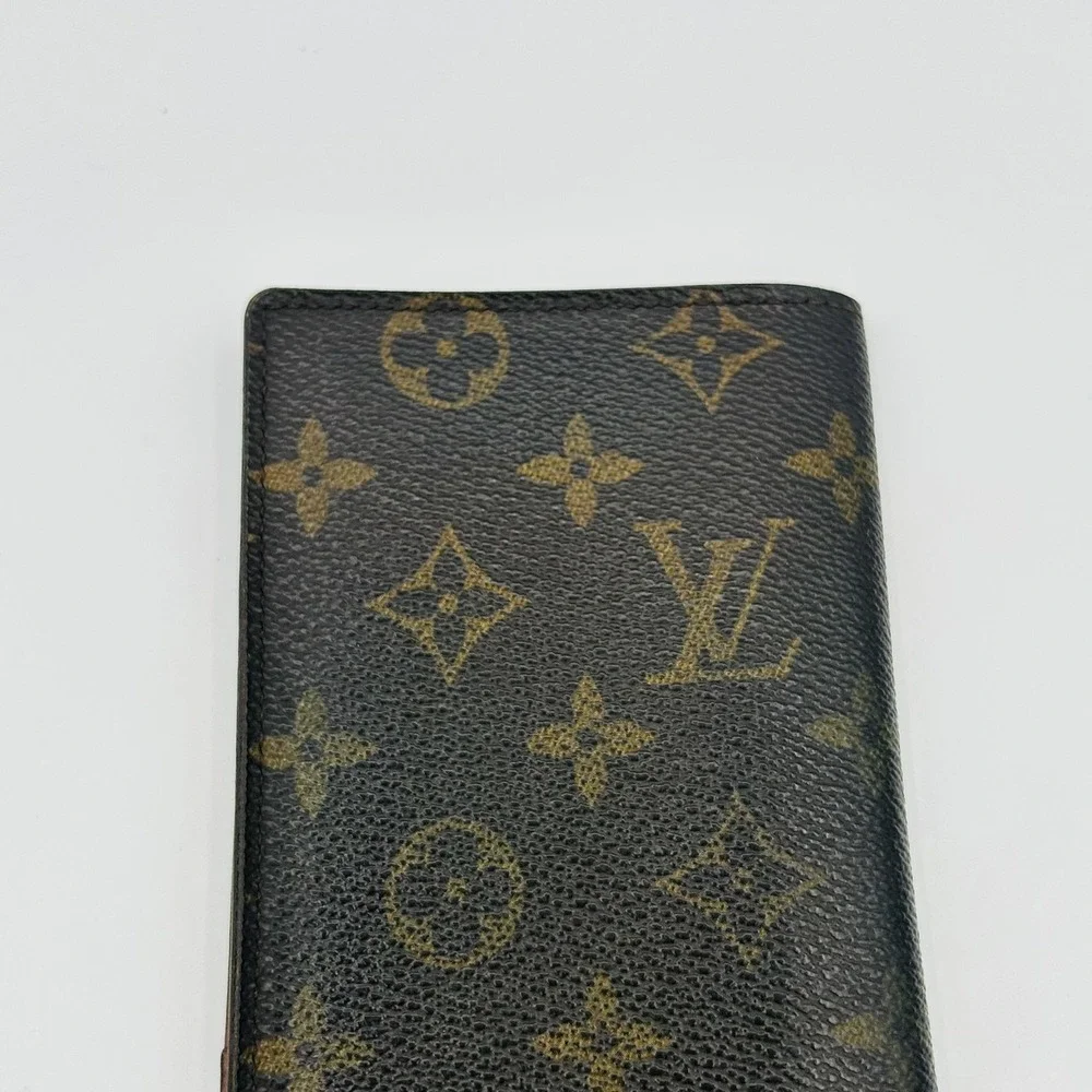 Louis Vuitton Wallet Womens One Size Brown Monogram Long Bifold Credit Card